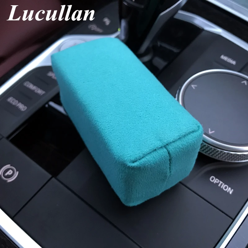 Lucullan 3 Side Use Auto Nano Ceramic Block Paint Coating Sponge Special For Car Crystal Plating Soft Coating Pad