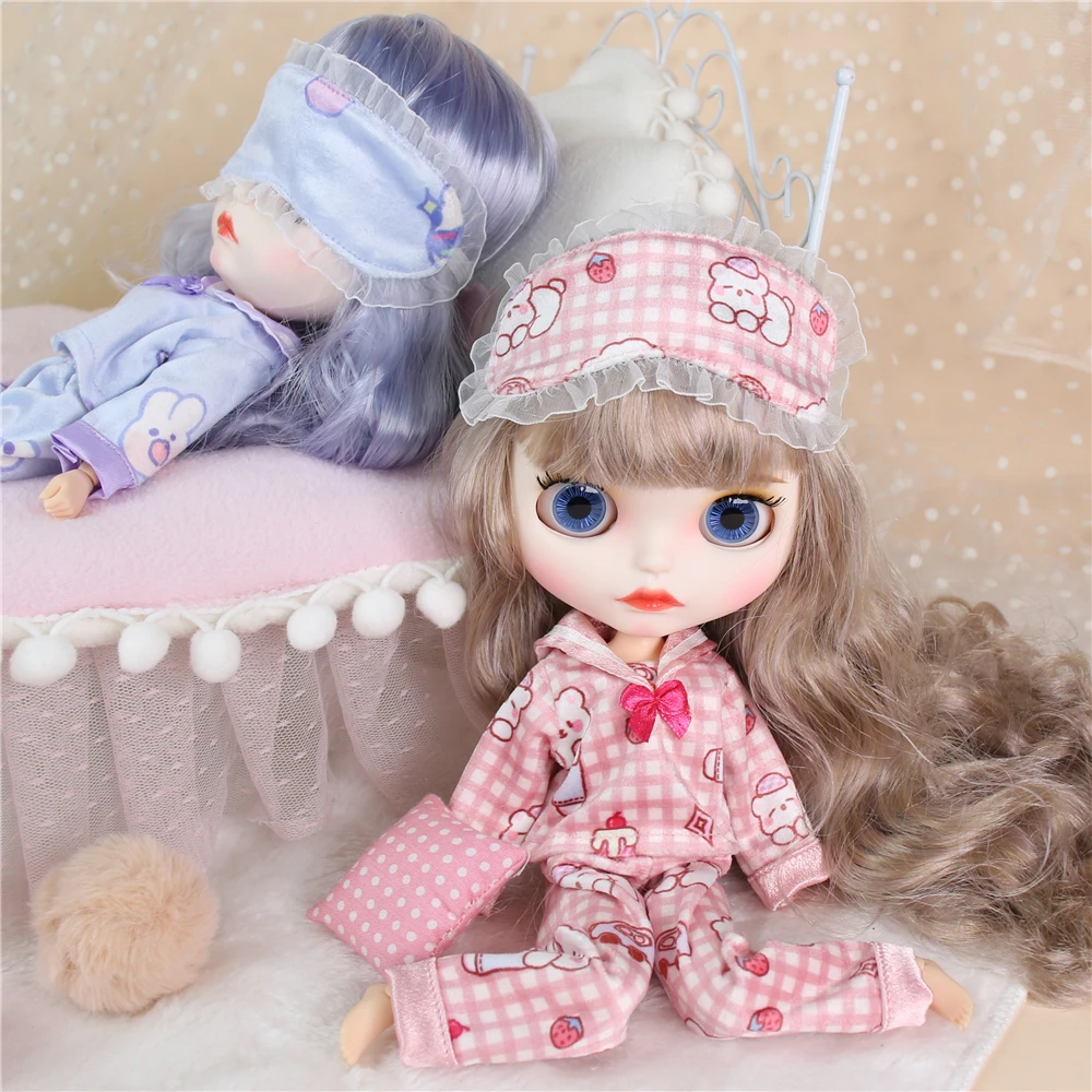 ICY DBS Blyth Doll Pajamas Pink Blue 1/6