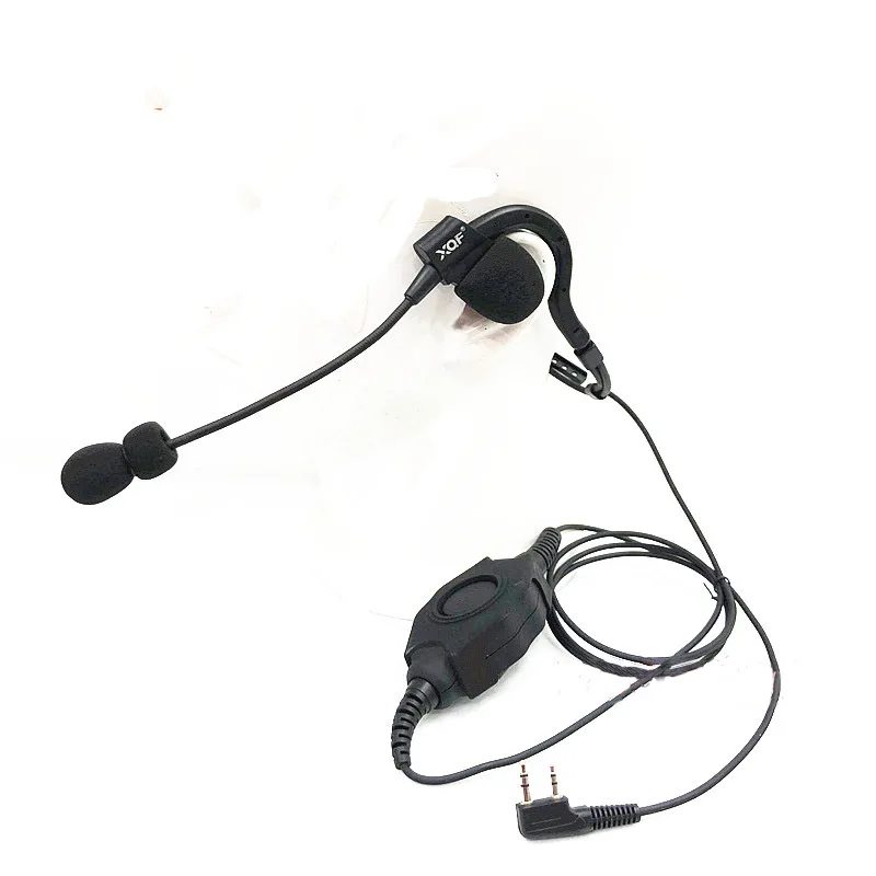 اسلكية تخاطب متقدمة ضوء كبيرة PTT الرقبة شنقا من جانب واحد سماعة ل كينوود Baofeng UV-5R UV-82 راديو