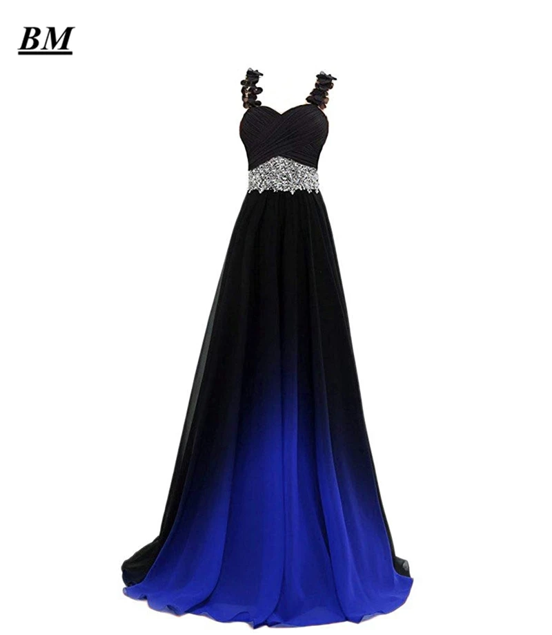 A-line Ombre Prom Dresses 2025 Sweetheart Chiffon Beading Long Gradient Formal Evening Dress Party Gown Vestidos De Gala HC70