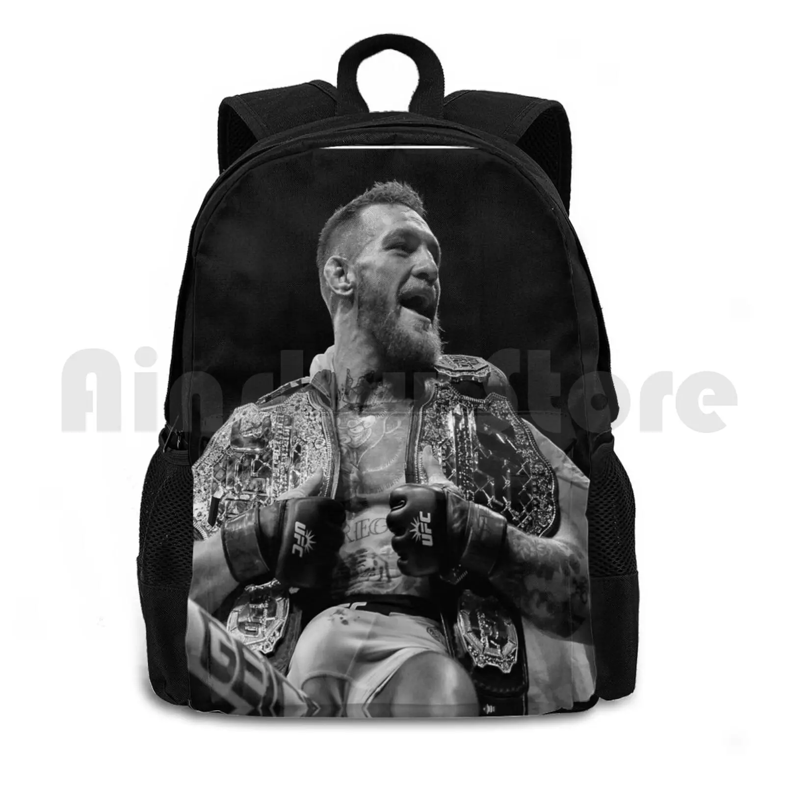 Champ Champ / B&w Version Outdoor Hiking Backpack Waterproof Camping Travel Conor Mcgregor Mcgregor Fighter Fight Conor Mc