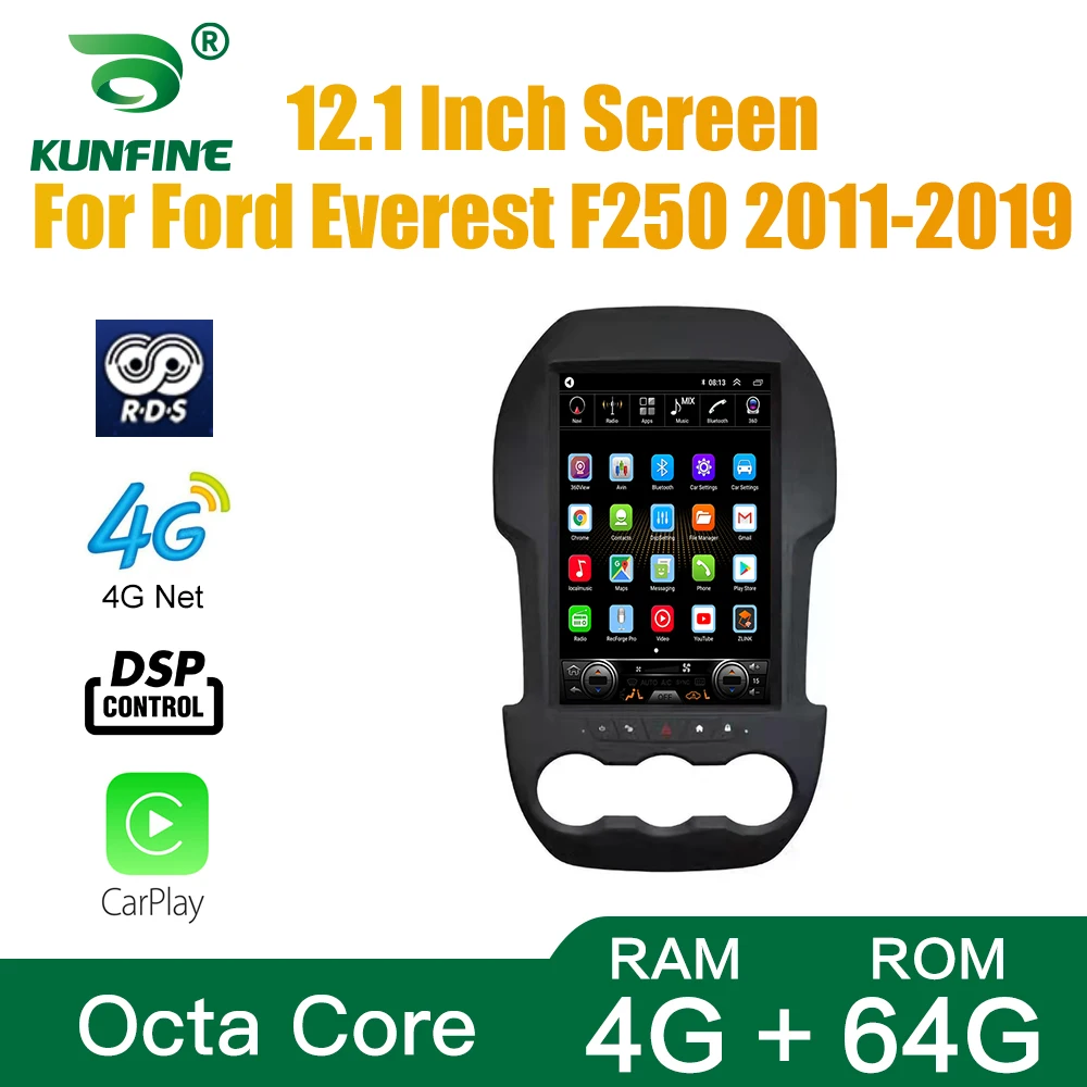 

Tesla экран Octa Core 4 Гб RAM 64GM ROM Android 10,0 автомобильный DVD GPS плеер Deckless Car Stereo для Ford Ranger F250 2011-2019