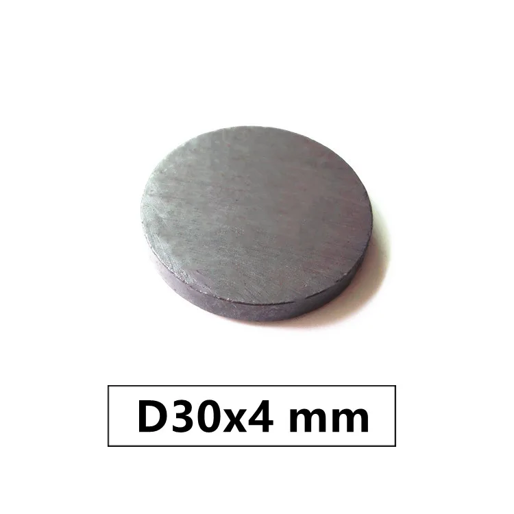 50pcs/lot Y30 Disk Ferrite Magnet 30*4 mm  Permanent  magnet 30mm x 4mm Black Round Speaker 30x4 mm