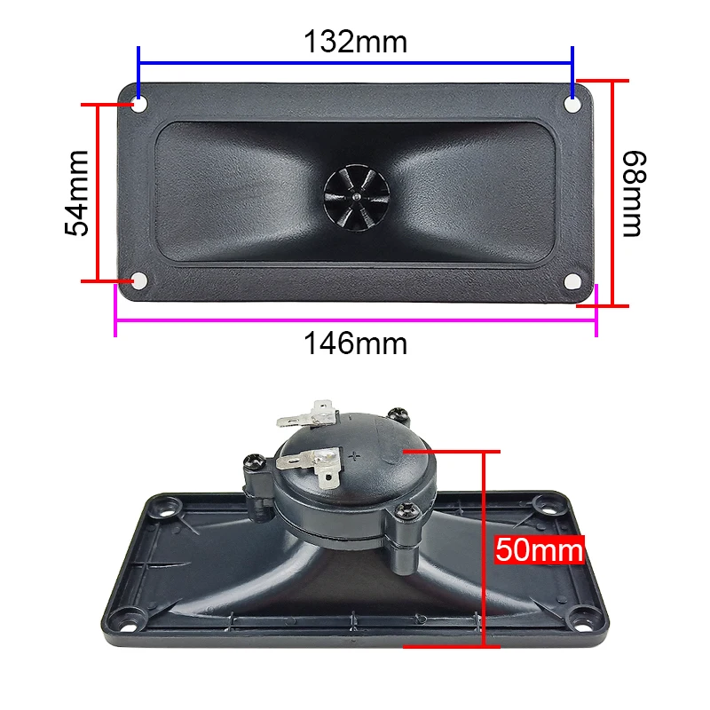 6 นิ้วHorn Piezoelectricเซรามิคทวีตเตอร์ลำโพงABS 27MM Buzzer Birdsongการสอนลำโพง 4-8OHM 75-150W