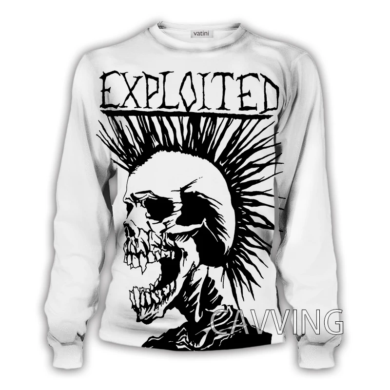 Nieuwe Mode Vrouwen/Mannen 3D Print Punk's Niet Dode Band Crewneck Sweatshirts Harajuku Stijlen Tops Lange Mouw Sweatshirts c01