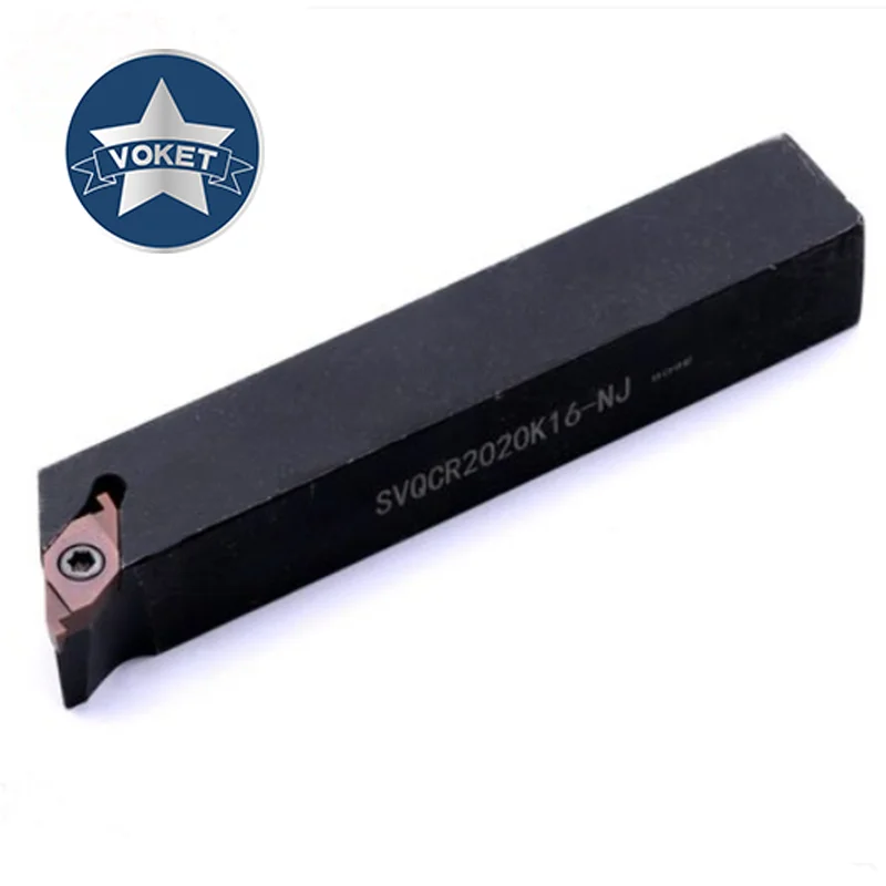 VOKET Girando portautensili SVQCR inserto FVC1604R per scanalatura di superficiale cilindrico faccia di estremità di piccolo diametro parti di CNC tornio
