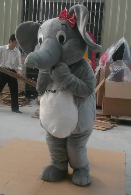 

New Version the pretty baby Elephant Mascot Costume Adult Birthday Party Fancy Dress Halloween Cosplay Outfits Clothing Xmas