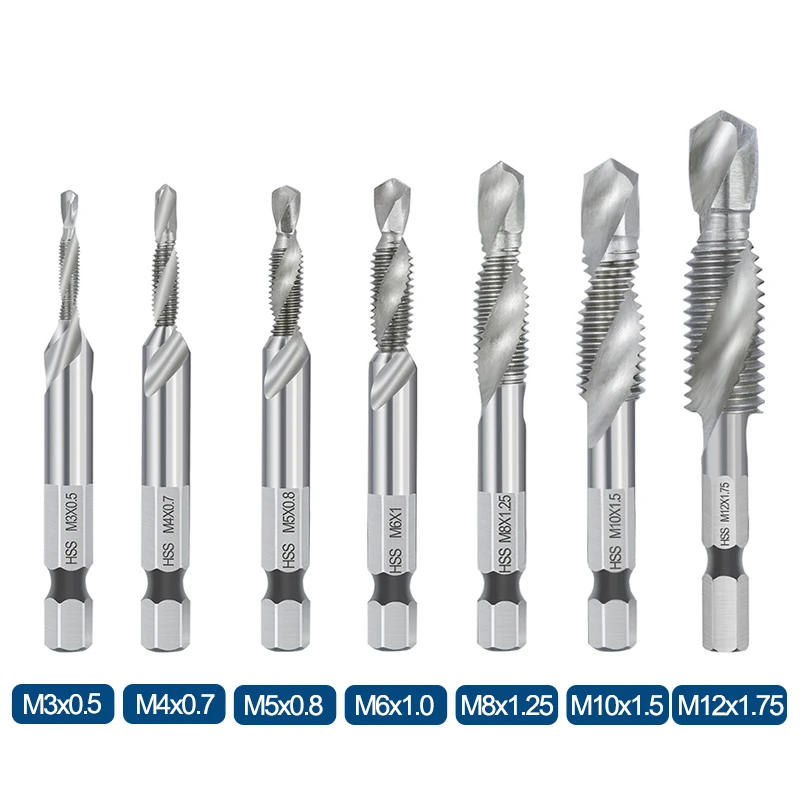 CMCP HSS Screw Thread Metric Tap Drill Bits 1/4