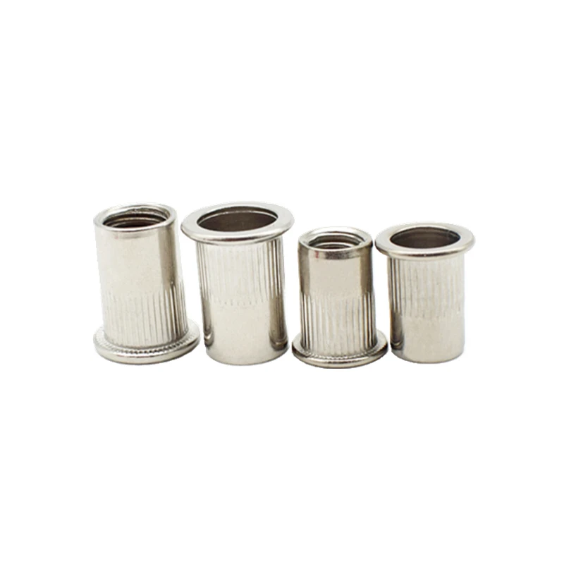 Multiple Models Rivet Nut M3 M4 M5 M6 M8 M10 M12 Nuts Threaded Riveter Aluminium Profile Galvanized Flat Head Insert Nut Rivet