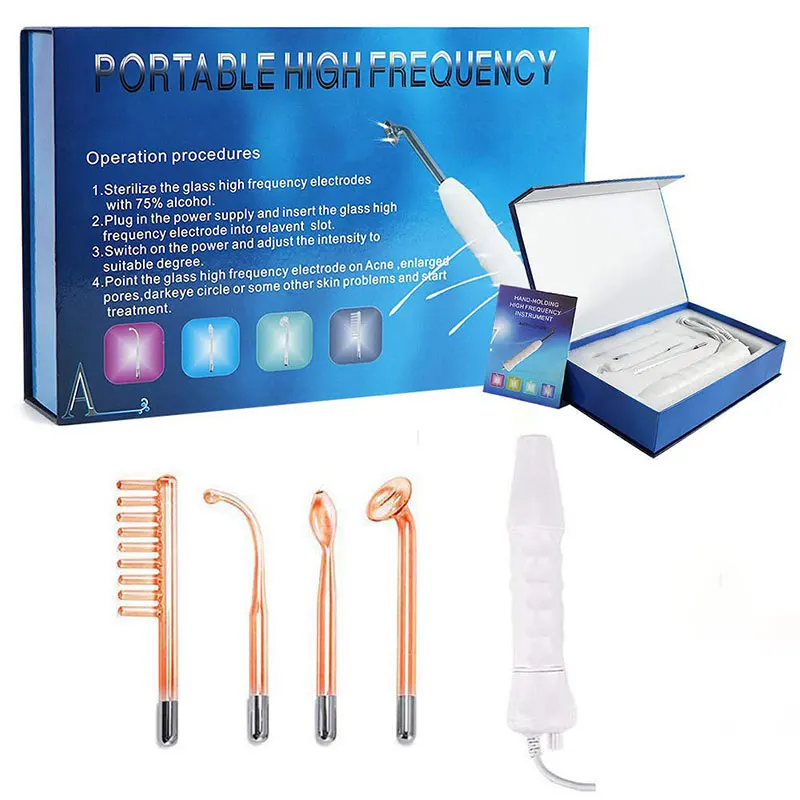 

High Frequency Electrode Glass Tube Acne Wand Skin Care Spot Acne Remover Facial Spa Beauty Machine