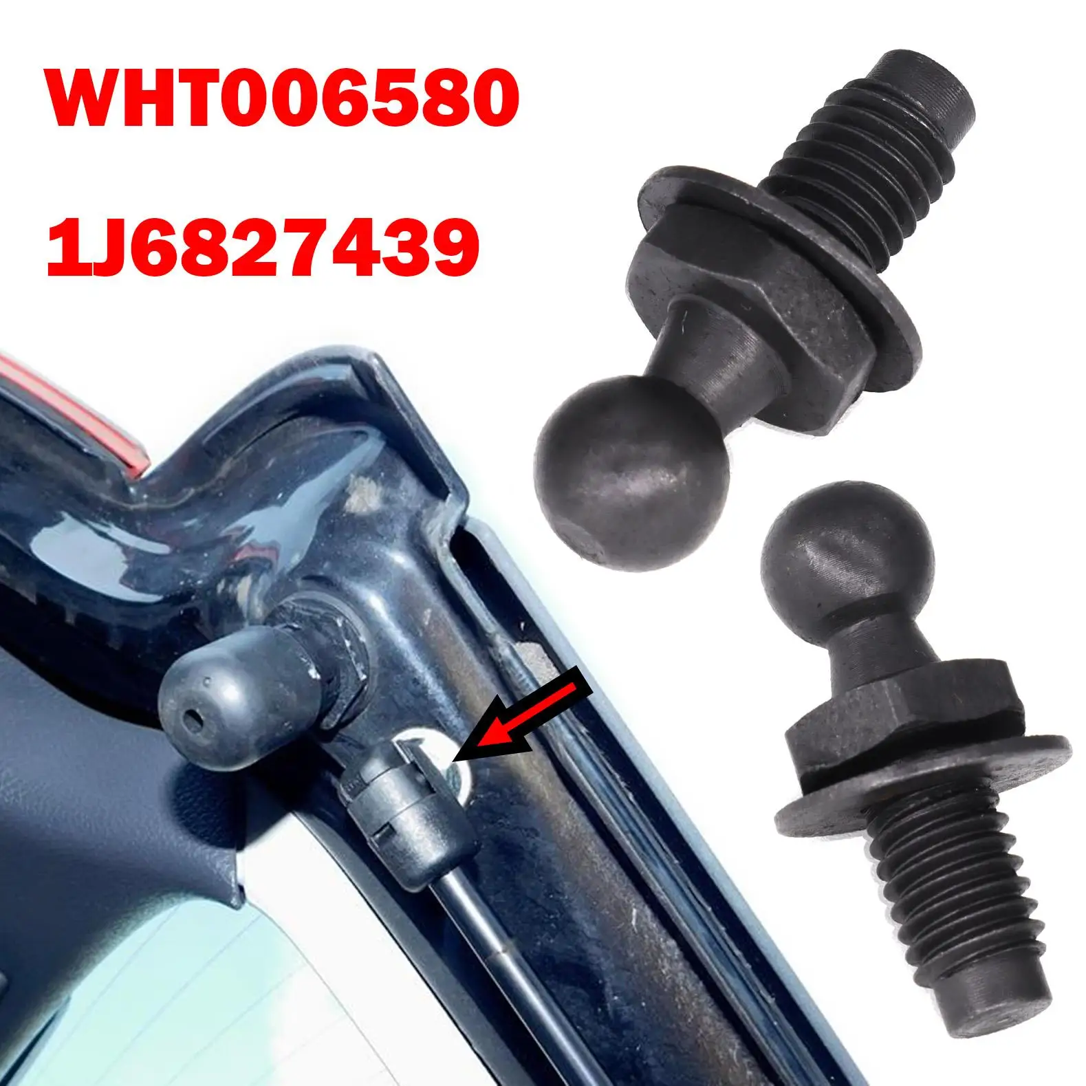 2X For VW Golf MK3 MK4 MK5 MK6 MK7 Rabbit Bonnet hood tailgate trunk lid screw Connector Support strut ball stud pin 1J6827439A