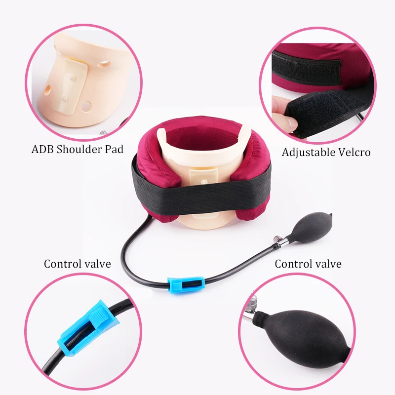 U Type Inflatable Cervical Neck Traction Device Pain Stress Relief Neck Stretcher Medical Cervical Spine Posture Correct Tractor