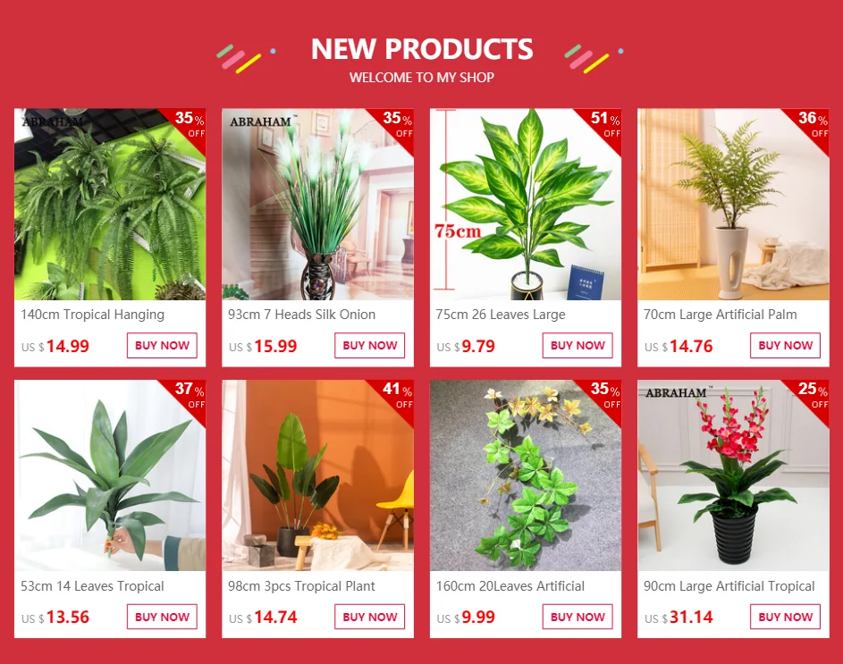 40 cm künstliche Pflanzen Cycas Palme Kunststoff tropische Pflanze gefälschte Baumblätter falsche Blätter für Hausgarten Hochzeitsdekoration – Detail 18