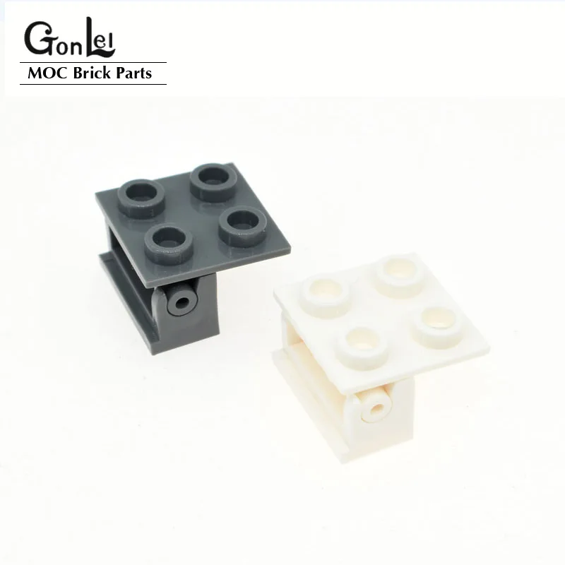 

20Pcs/Lot MOC Brick Parts Hinge Brick 2x2 Top Plate Thin Hinge Brick 1x2 Base Compatible with 3937 6134 Kids DIY Toys Gifts