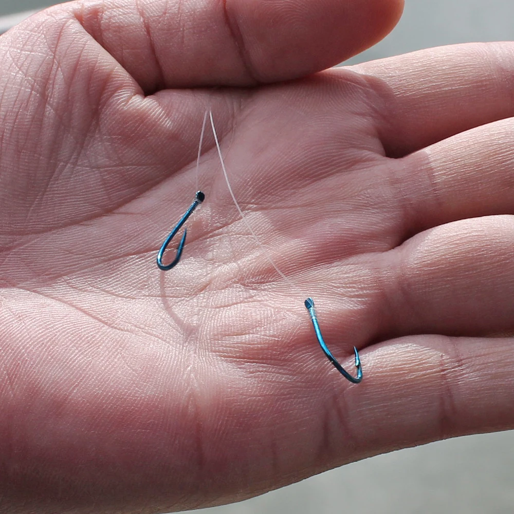NGB 50pcs High Carbon Steel Fishing Hooks Freshwater 1-10# Blue Flatted Barbed Circle Single Carp Hook Accessories