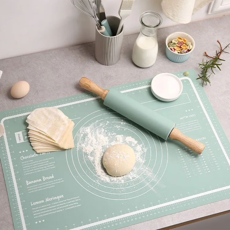 

Increase Non-Stick Thickening Baking Mat Baking Tools Silicone Mat Pastry Rolling Kneading Pad Pizza Dough Kitchen Accessories