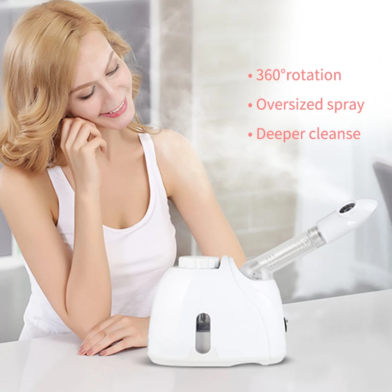 Facial Steamer Nano Ozone Facial Vaporizer Facial Ozonium Steam Skin Care Gentle Humidifier Face Steamer Beauty Spa Vaporizador