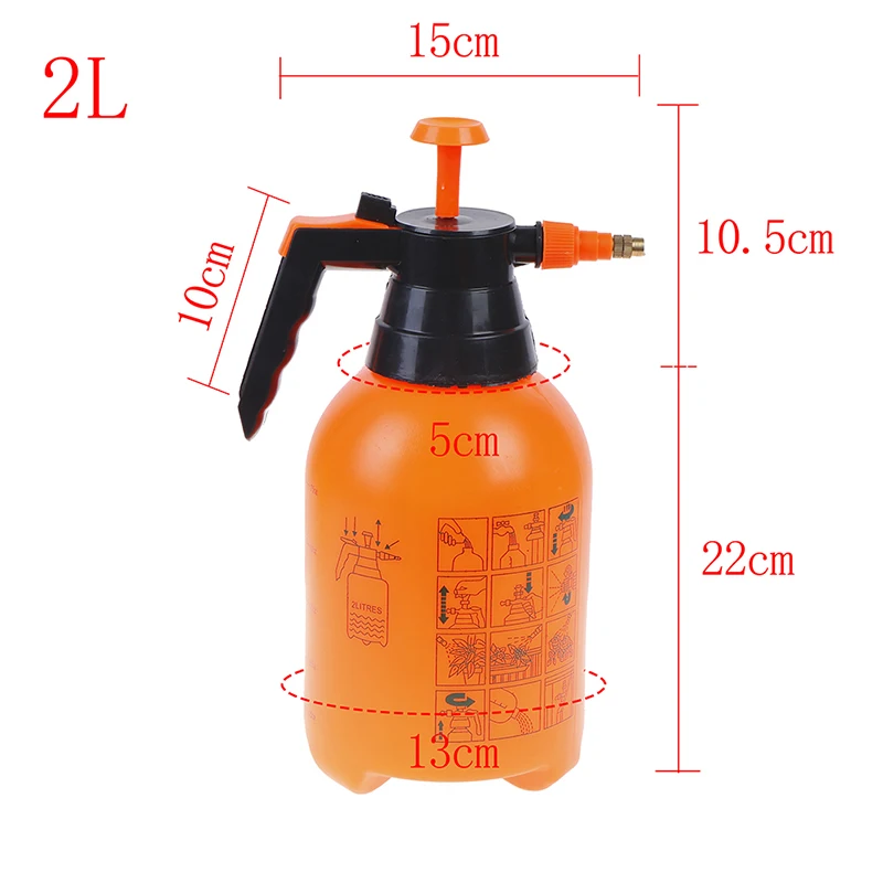 

2/3L Portable Chemical Sprayer Pump Pressure Garden Water Spray Bottle Handheld