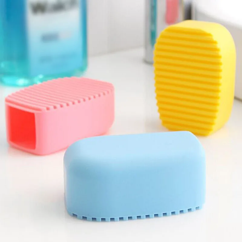 small Silicone Laundry Wash Board 1pc New Candy Color Non-slip Mini Washboard Scrubbing Brush Handheld Cleaning tool