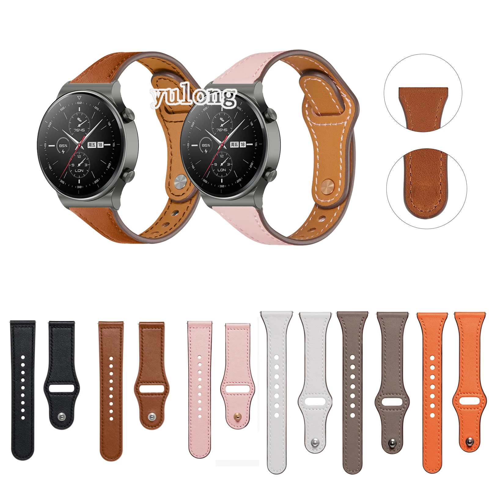 화웨이 워치 GT GT2 GT2e GT2 프로 스트랩, 교체용 스마트 워치 손목 밴드, 20mm 22mm, 42mm 46mm