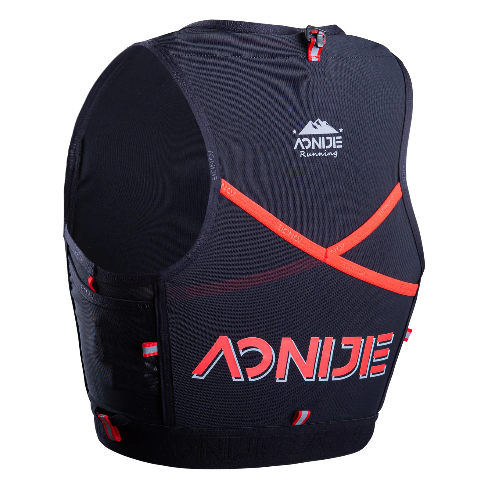 AONIJIE Unisex Quick Dry Running Vest Close Fitting Hydration Pack Bag Weskit With Zipper For Outdoor Sports Marathon Race 10L