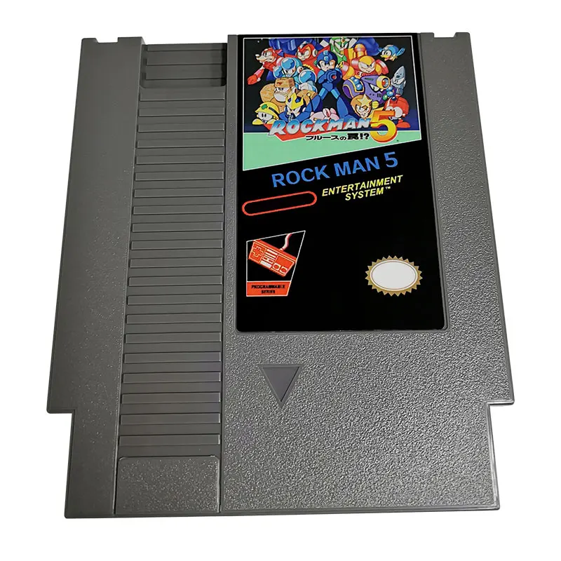 rock man 5-Game Cartridge For Console Single card 72 Pin NTSC and PAL Game Console