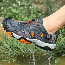 HUMTTO Brand Hiking Boots for Men Sneakers New Summer Trekking Sandals Male Breathable Outdoor Walking Climbing Water Shoes Mens