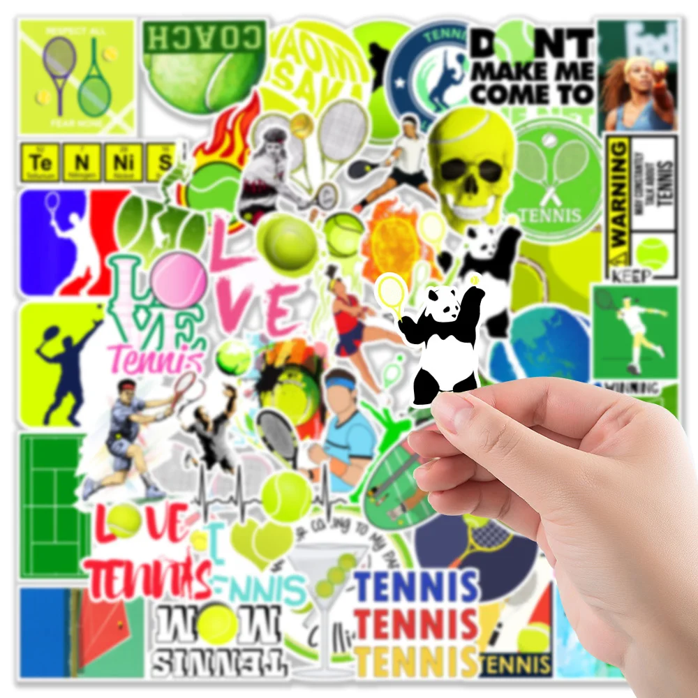 10/30/50PC Green Tennis Sports Stickers DIY Fridge Laptop Luggage Skateboard Graffiti Decals Sticker Decal Sticker