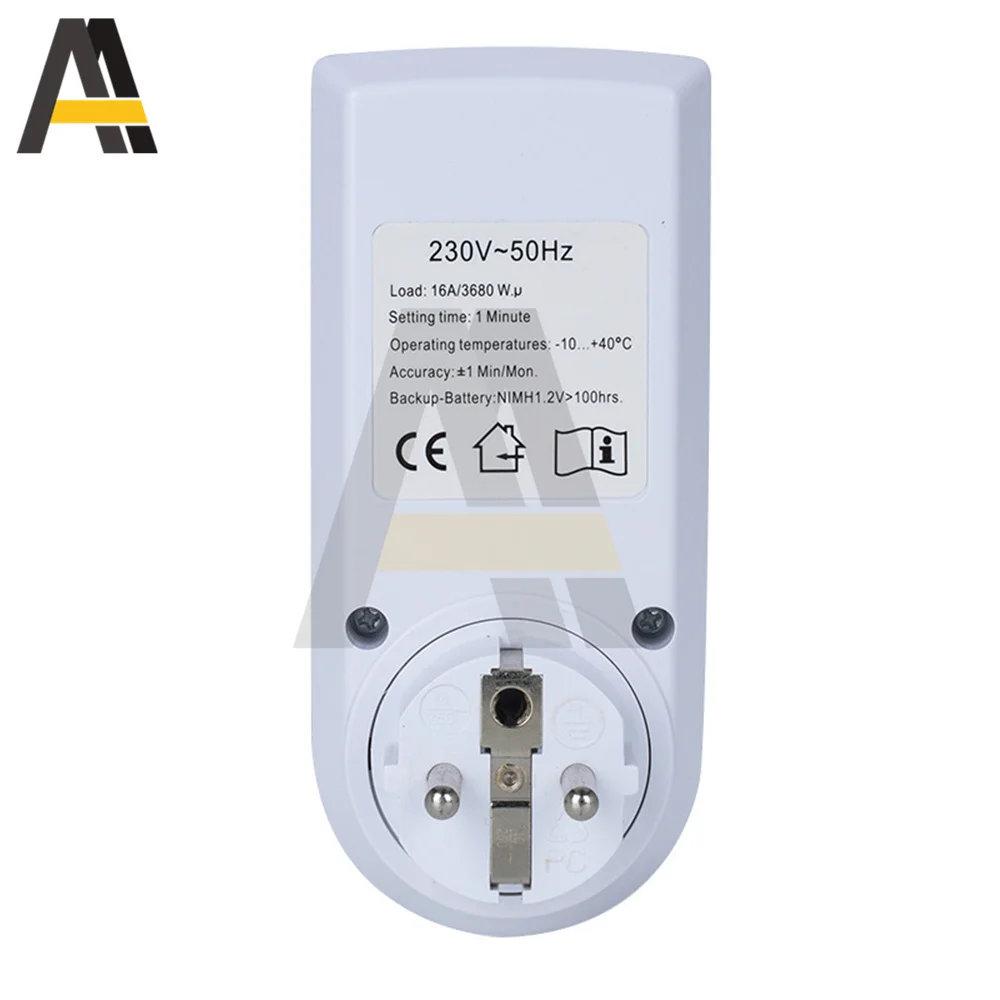 EU US UK Electronic Digital Timer Switch US FR BR Plug Kitchen Timer Socket Outlet 230V 110V 7 Day 12/24 Hour Electronic Timing