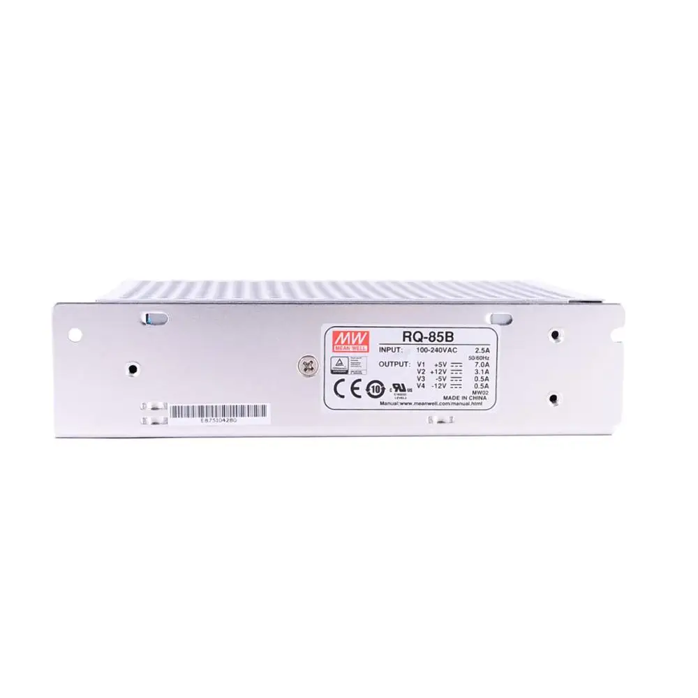 Mean Well RQ-85B 5V/12V/-5V/-12V AC/DC 80.7W Quad Output Switching Power Supply meanwell online store