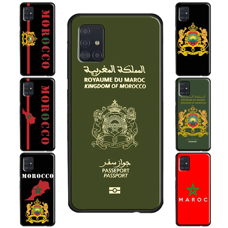 Morocco Flag Coat Of Arms Case For Samsung Galaxy S20 FE S22 S21 Ultra S8 S9 S10 Note 10 Plus S10e Note 20 Ultra