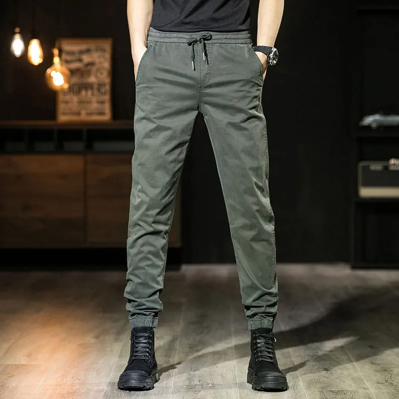 Cotton Leisure Mens Autumn Pencil Pants Military Beam Feet Men Camouflage  Pants  Motion Comfortable Cargo Trousers Camo Jogger