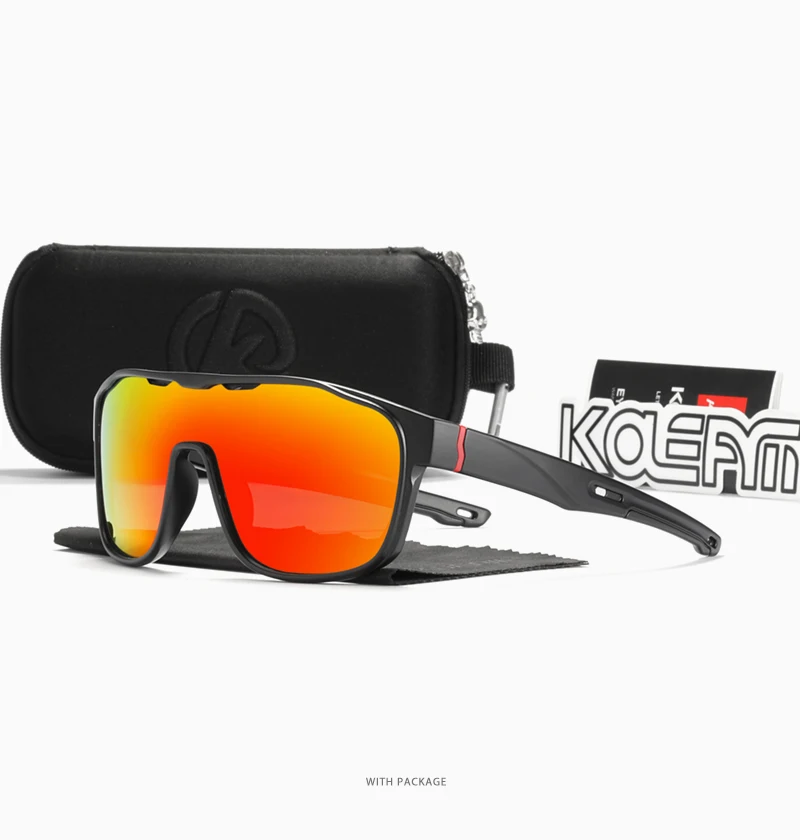 KDEAM reduziert Windage, polarisierte Herren-Sonnenbrille, Sport-Einteiler, mehrschichtige Beschichtungsbrille, Spiegel, Kategorie 3 – Detail 15