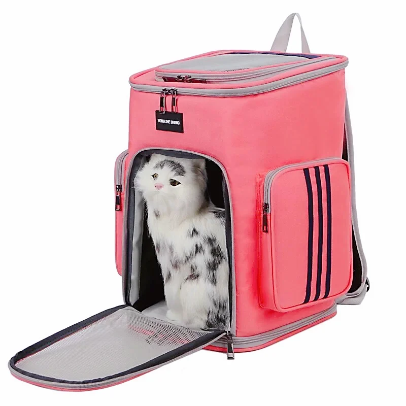 Summer New Fashion Leisure Breathable Pet Backpack, Trend Outdoor Travel Large Capacity Foldable Cat Bag Space Capsule Pet Bag