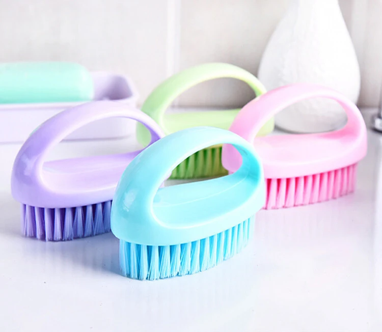 Bunte Reinigungsbürste für den Haushalt, Hausarbeit, multifunktionales Reinigungswerkzeug, eiförmig, langlebig, weich, für Badezimmer, Schuh, Kleidung – Detail 13