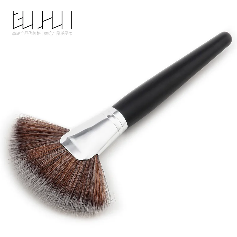1 Pcs Professional Fan Shape Makeup Brush Blending Highlighter Contour Face Loose Powder Brush Cosmetic T-01-027