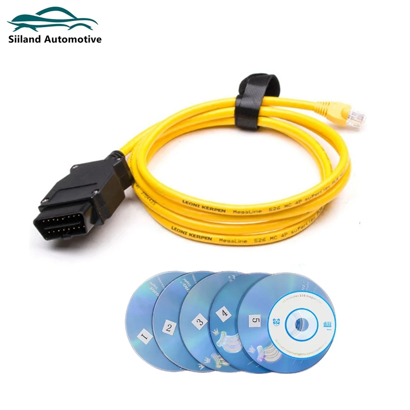 Best Cable for BMW F-series ICOM Next Coding Connector Ethernet Cable Data Hidden for BMW ENET OBD2 Diagnostic Tool