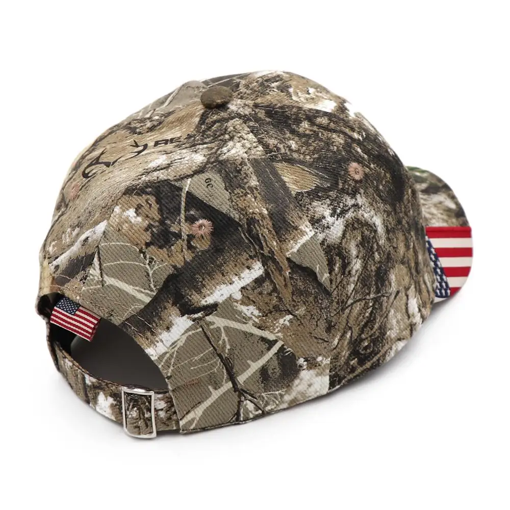 KOEP 2021 American Flag Hunting Camouflage Baseball Cap Women\'s Snapback Hat Summer Outdoor Fishing Hats For Men Army Camo Caps