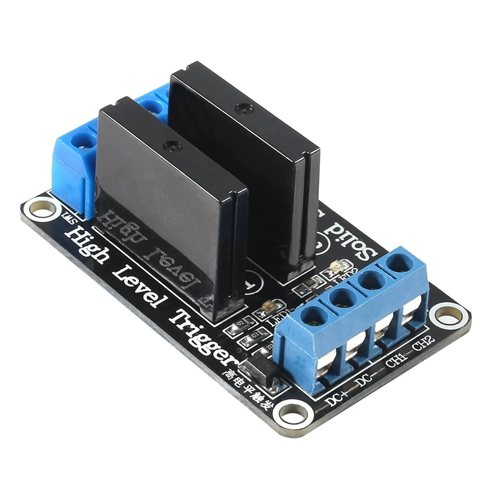 2 1 5V 4 Relay 8 Saluran OMRON SSR Modul Relay Solid State Tingkat Rendah Tinggi 250V 2A UNTUK Arduino