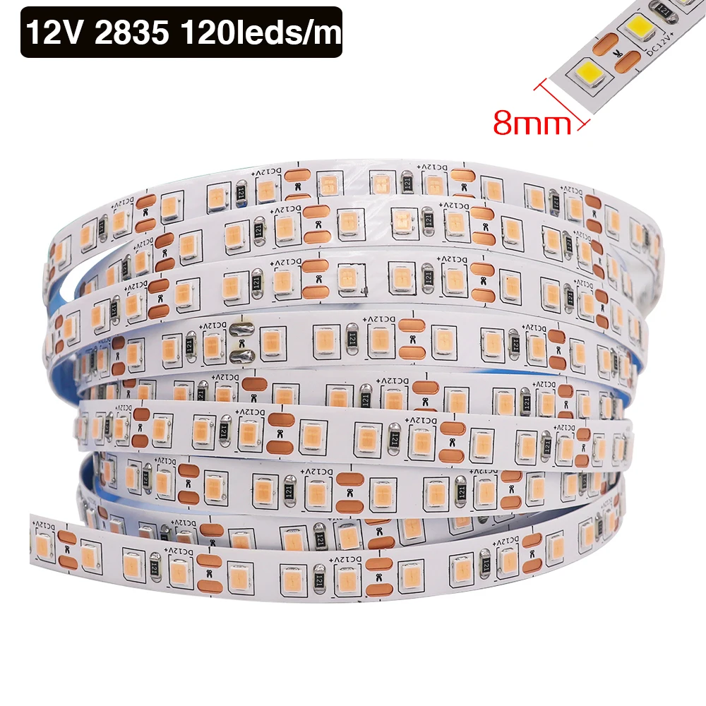 12V 24V Led Strip 5054 2835 5050 60 120 240Leds/m Waterproof Cool/Warm/Natrual White RGB Flexible LED Ribbon Tape Light Lamp 5m