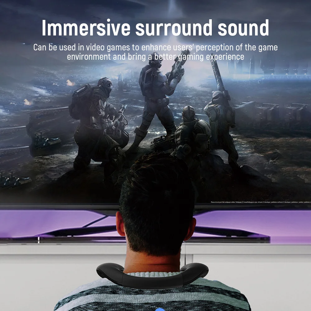 Bluetooth 5.0 Chất Liệu Vải Cổ Loa Tích Hợp Mic Loa Siêu Trầm 3D Âm Thanh Stereo Hộp Tản Nhiệt Thụ Động Cho Game âm Nhạc