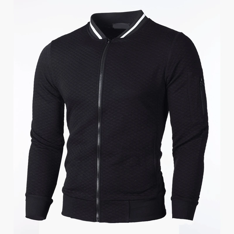 MRMT 2026 Nowe męskie bluzy w kratę z zamkiem błyskawicznym, męskie bluzy ze stójką, codzienna odzież męska, bluza męska z zamkiem błyskawicznym