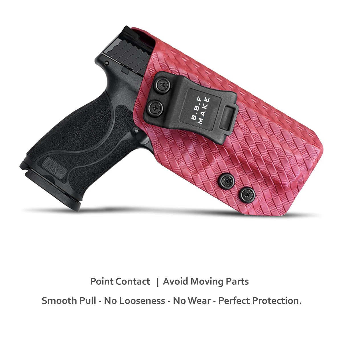 B.B.F M&P 9mm Holster, M&P 2.0 Holster, Carbon Fiber Kydex Holster IWB Custom Fit:  M&P 9mm M2.0 4