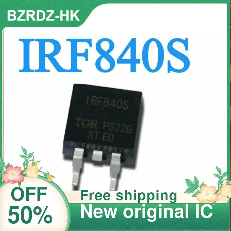 10PCS  IRF840STRLPBF IRF840S F840NS  8A 500V New original IC