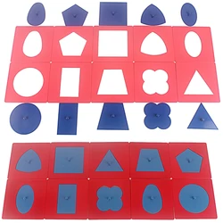 Baby Toy Montessori Shapes Insets Set/10 with Tracing Tray Shape Geometric Drawing Board for Early Childhood Education Preschool