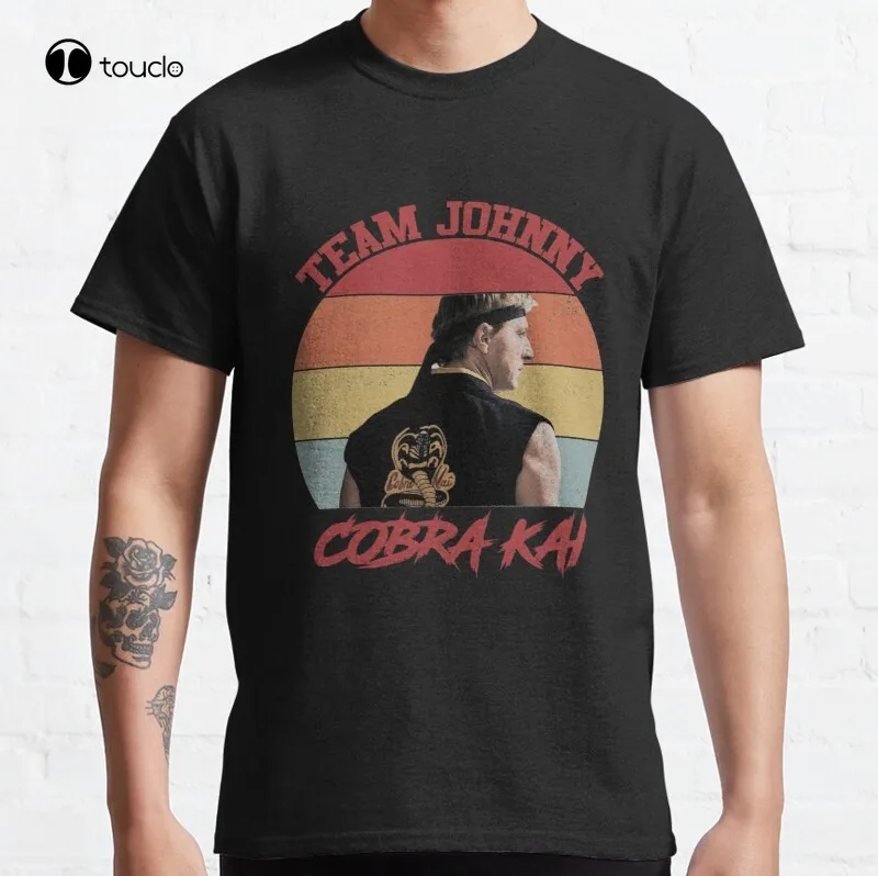 Johnny Lawrence Rắn Hổ Mang Kai Johnny Lawrence Karate Kid Đại Bàng Phương Karate Cổ Điển Áo Thun Áo Thun Cotton Unisex