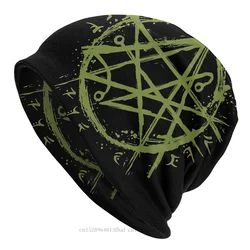 Necronomicon Sigil Lovecraft Symbol Occult Bonnet Homme Outdoor Hat Cthulhu Mythos Skullies Beanies Caps For Men Women Hats