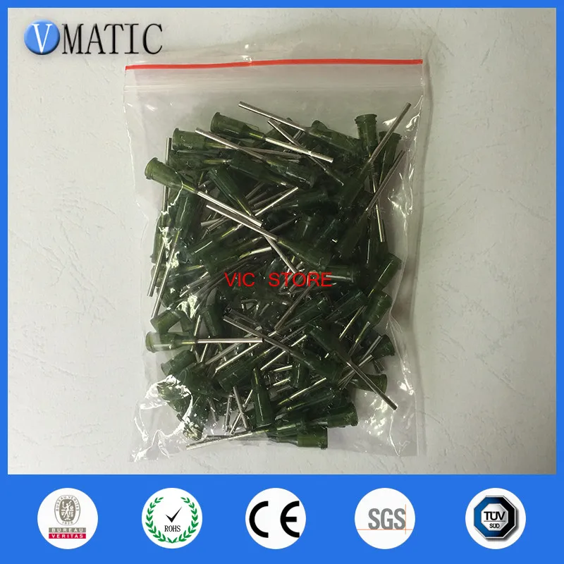 Free Shipping Glue Dispensing Needle 14G Te Needle Tube Length 25.4Mm(1") 100Pcs Dispensing Needle 1 Inch