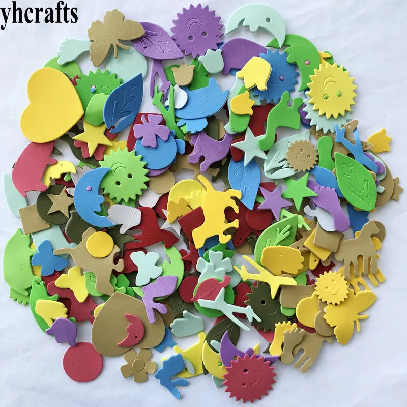 1bag/LOT,Mixed animal weather and all shape foam stickers,Kindergarten ornament,Early educational toy,OEM.Cheap.Kids diy toysOEM