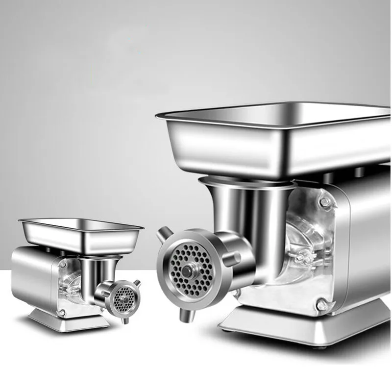 1100W High Quality Stainless Steel Meat Grinders Electric Small Automatic Sausage Chicken Bones Maker Multi functional Mincer